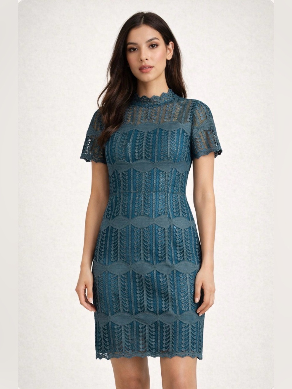 Nsr Elegant Peacock blue and teal dress